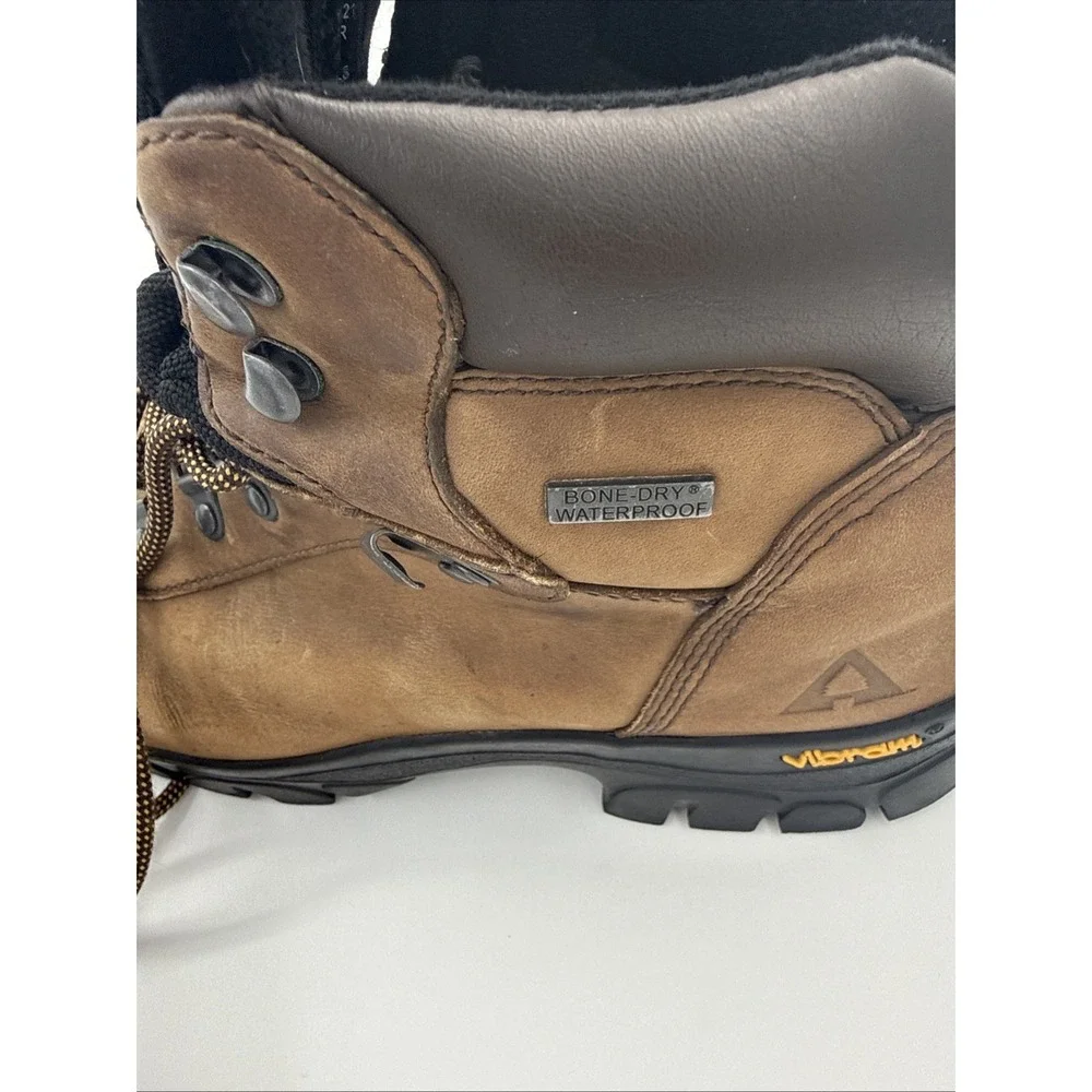 Ascend Vibram Waterproof Leather Hiking Boots Men's Size 10